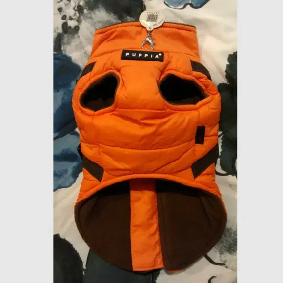 Like New Orange Puppia Mountaineer II Coat Dog Harness, Size S - Picture 2 of 8